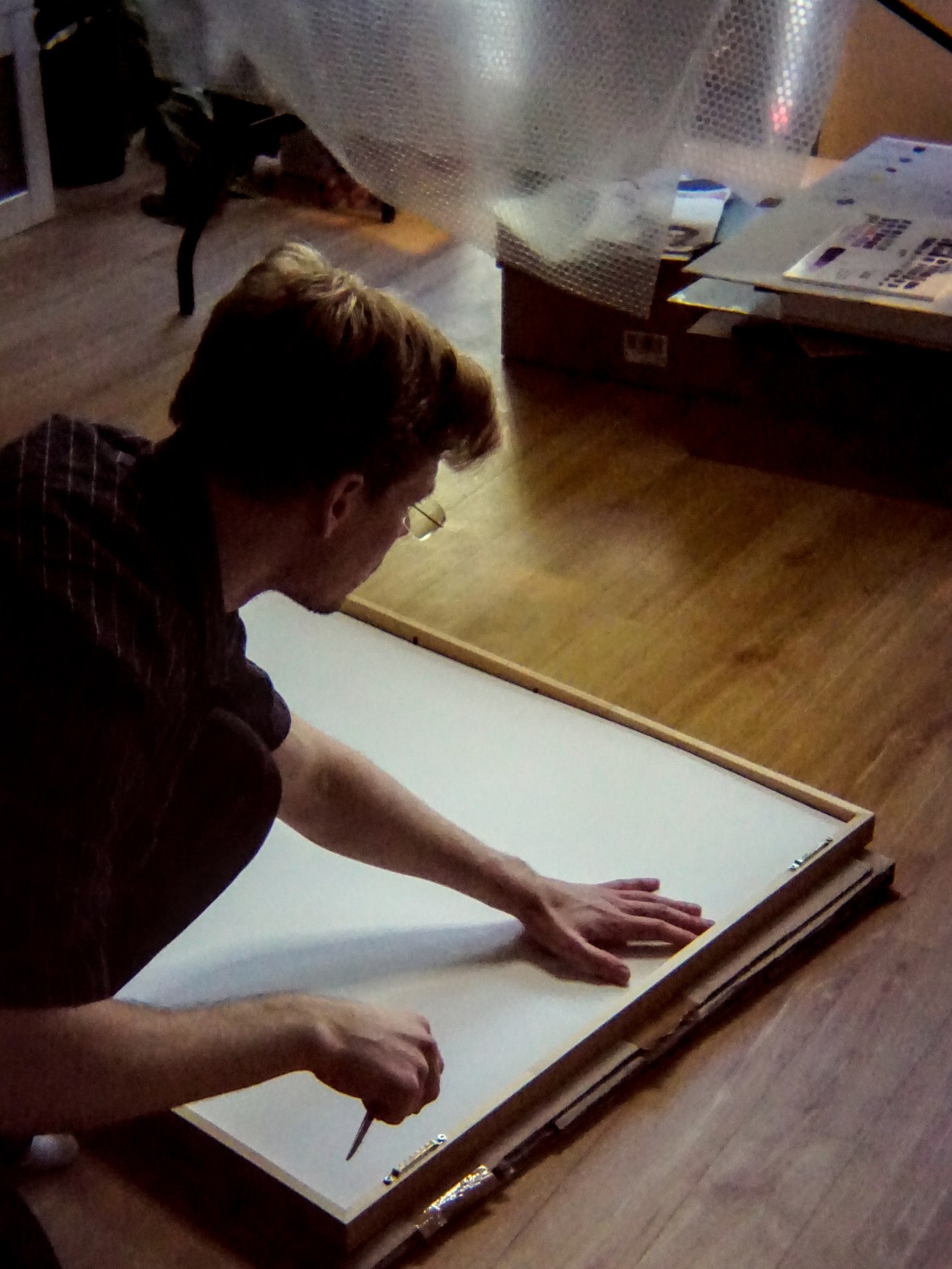 Carlo Vallender im Atelier