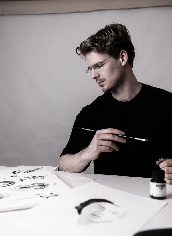 Carlo Vallender im Atelier